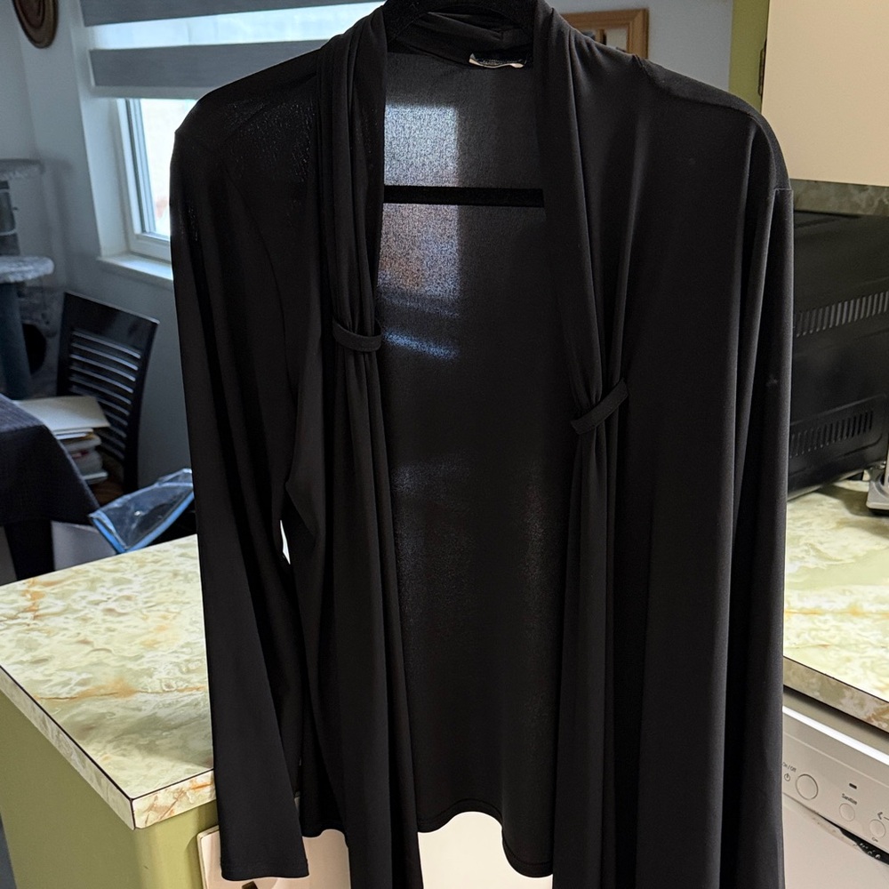 Elegant Black Women's Cardigan